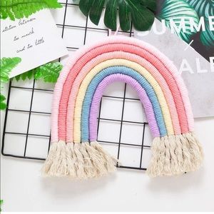 Boho Macrame Rainbow Wall Hanging Decor
